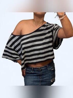 Grunge Off the Shoulder Top by Miley Cyrus Max Azria!